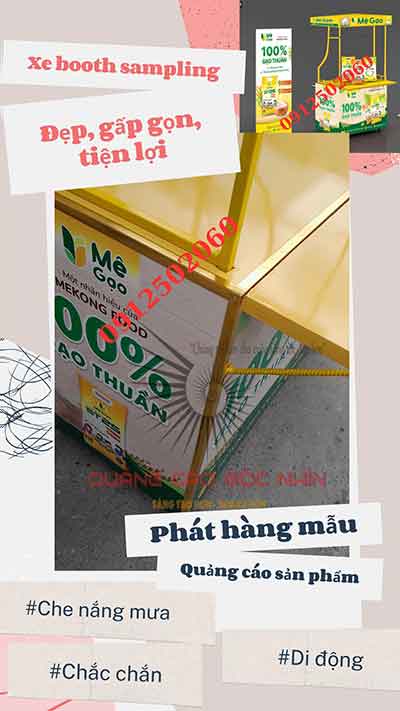 quảng cáo hiệu quả xe booth 